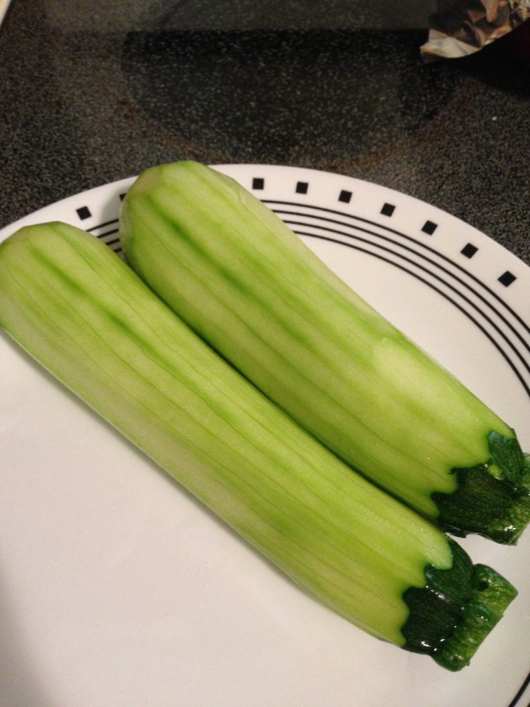 Peeled Zucchini